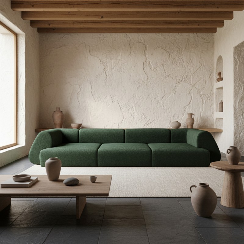 Canapea modulară fixă NOVA Premium – design modern, volumetric, confort superior