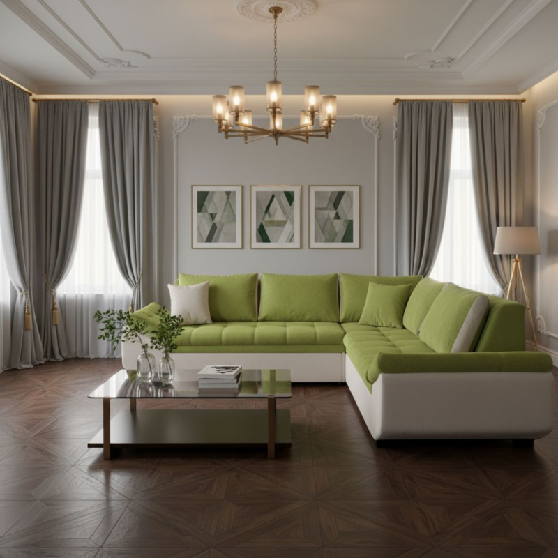 Coltar living extensibil Elixir cu lada depozitare