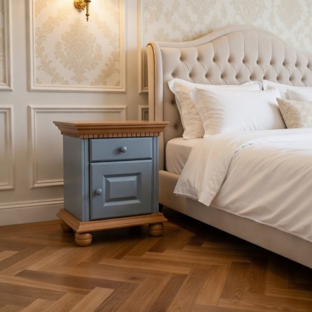 NOPTIERA BUCOV LEMN MASIV – ALBASTRU NORDIC