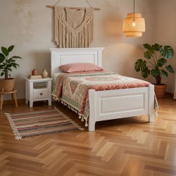 Pat Leon / Lemn Masiv Alb