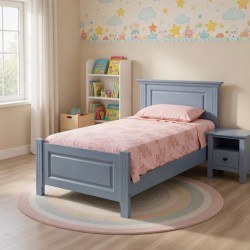 Pat lemn masiv LEON 90x200 cm - Finisaje diverse