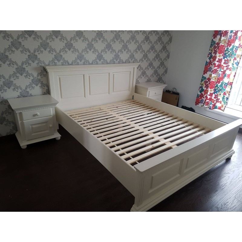 Pat Bucov lemn masiv molid Bordo Imperial – 140x200, 160x200, 180x200 cm