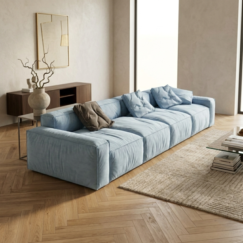 Canapea 4 locuri premium modulara ROCO, fixa