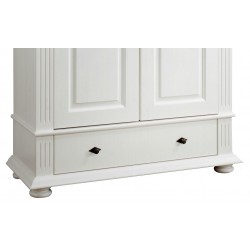 Dulap hol, alb, 2 usi, lemn masiv, Vero