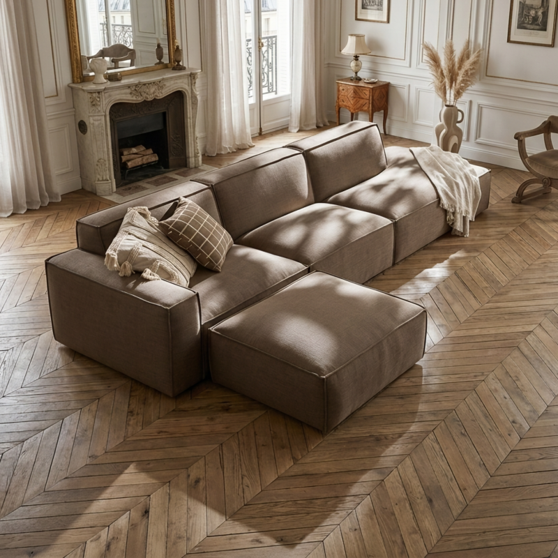 Canapea 3 locuri modulara, premium Nord