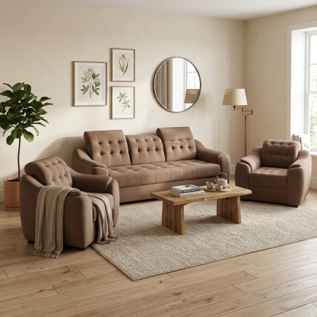 Set canapea extensibila si fotolii Antonio