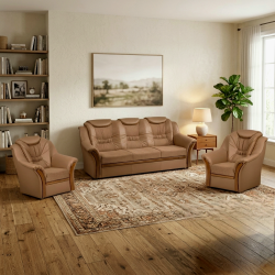 set canapea extensibila si fotolii Kabir mobilier living clasic elegant