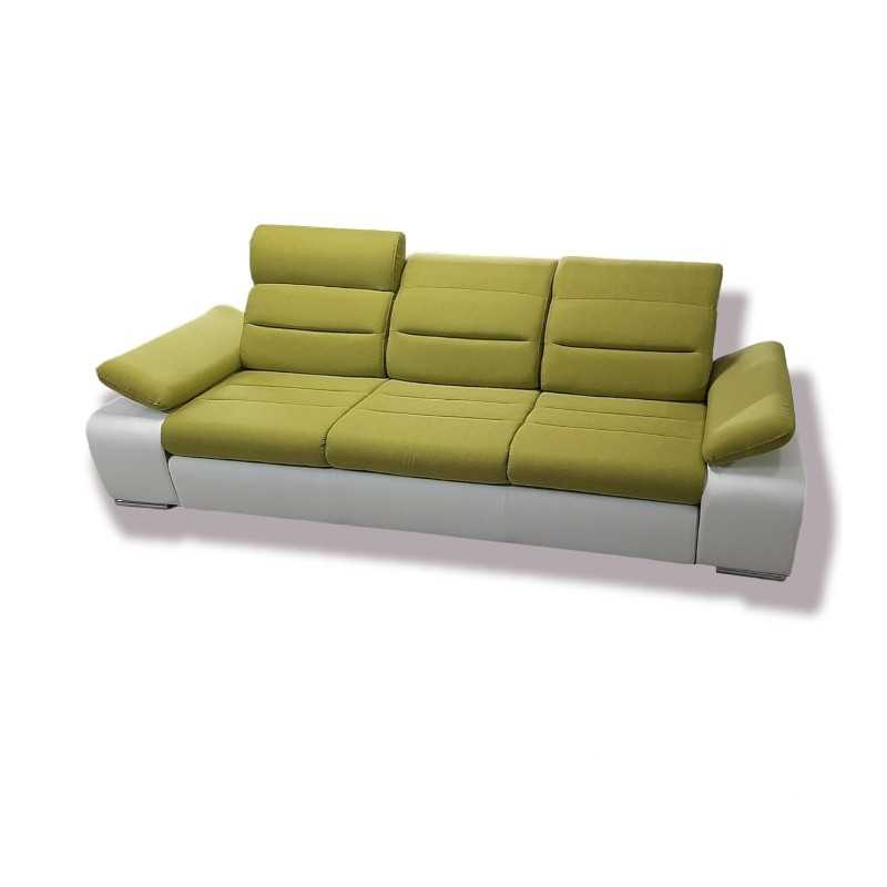 Canapea Venus, extensibila, 3 locuri, stofa, verde