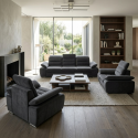 set mobilier living venus canapea extensibila si fotolii confortabile