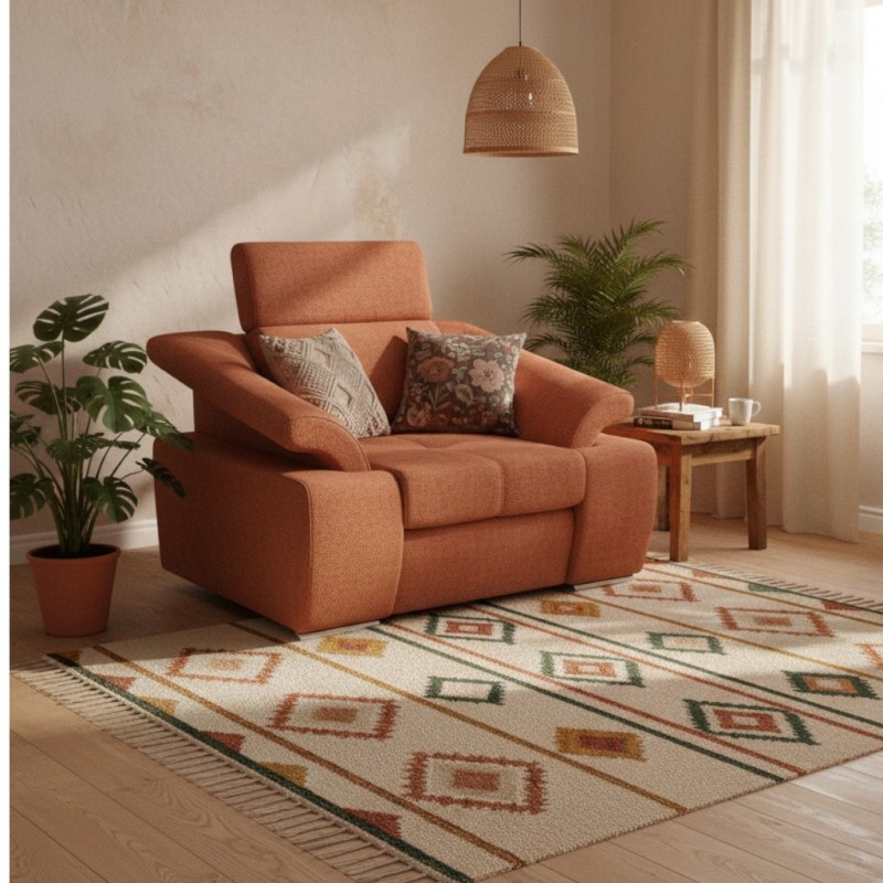 Set Toledo – Canapea extensibila si fotolii cu tetiere reglabile