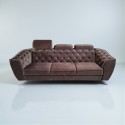 Set canapea extensibilă și fotolii LUIS | Mobilier living confortabil tip chesterfild