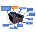 Set canapea extensibilă și fotolii LUIS | Mobilier living confortabil tip chesterfild
