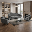 Set canapea extensibila si 2 fotolii LUIS – mobilier living modern