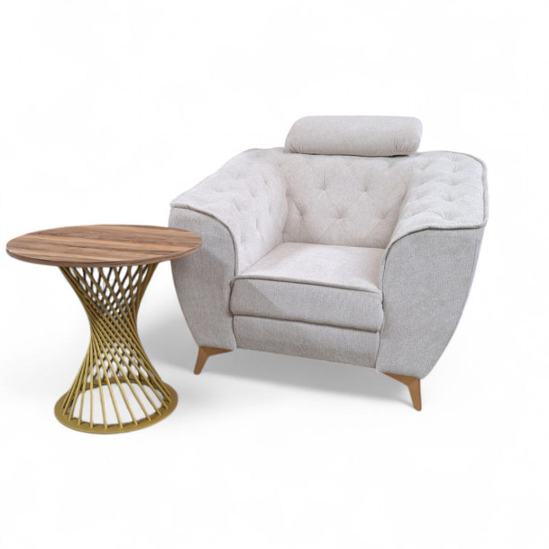 Set canapea extensibilă și fotolii LUIS | Mobilier living confortabil tip chesterfild