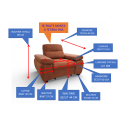 Fotoliu living OTTO – fotoliu modern tapițat pentru living