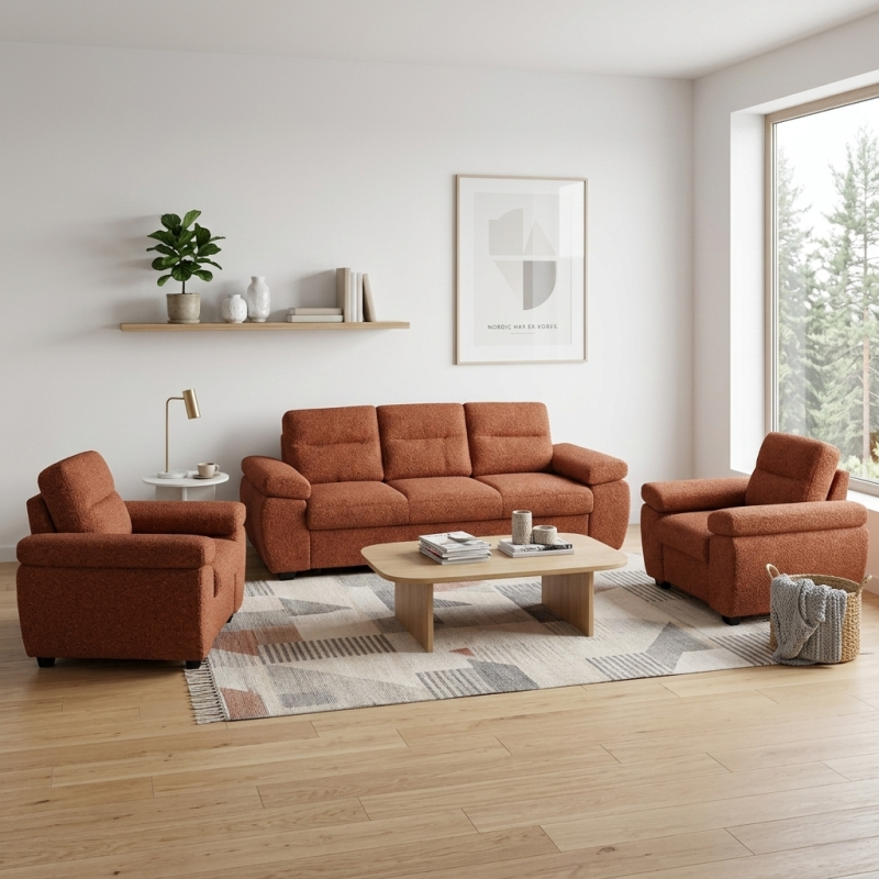 Set living OTTO – canapea extensibilă și fotolii moderne