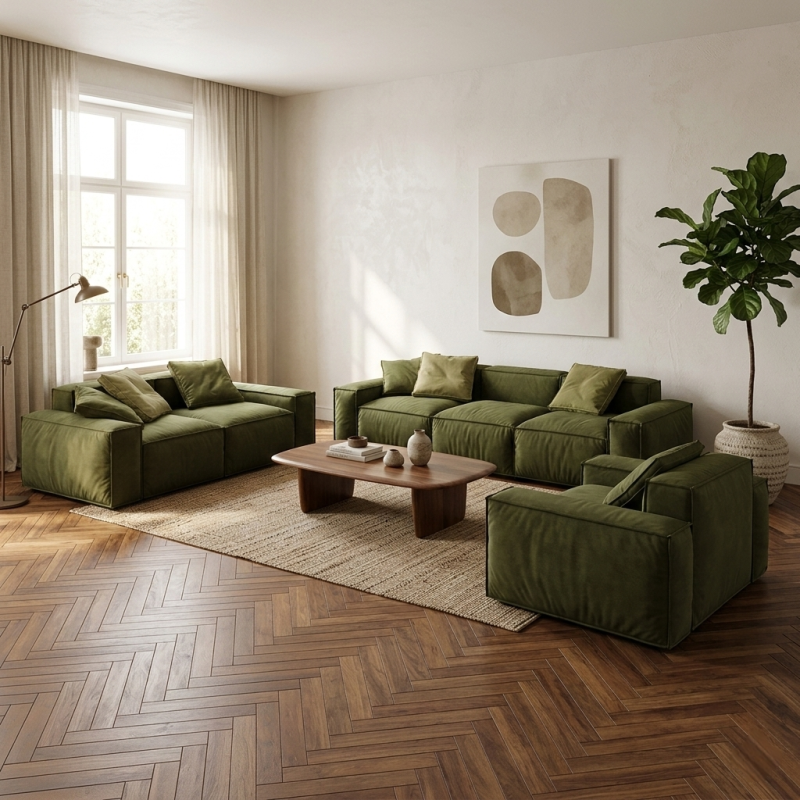 Canapea living premium modulara ROCO, fixa