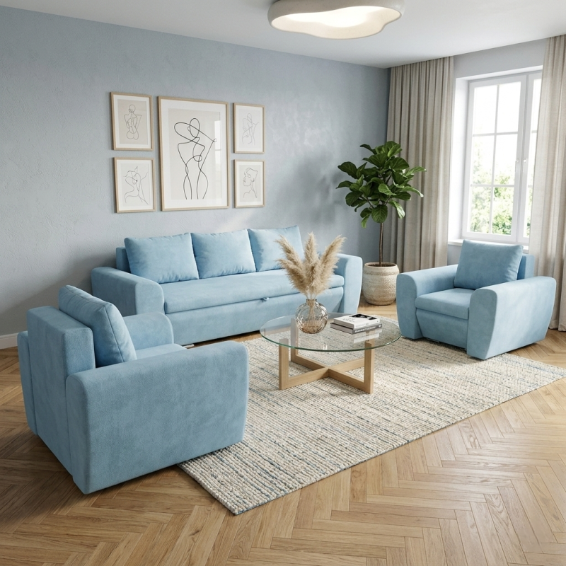 Fotoliu SALSA – fotoliu modern tapitat pentru living