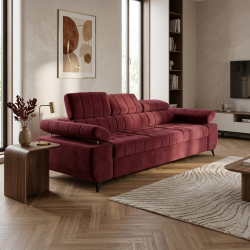 Canapea 3 locuri extensibila David, design modern