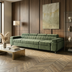 Canapea living 4 locuri DAVID, design modern, extensibila