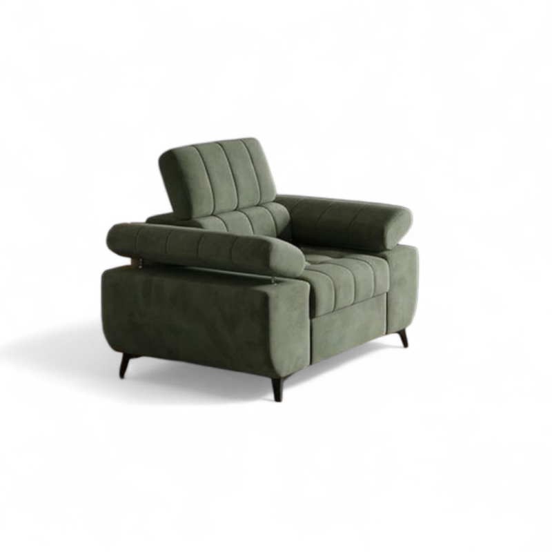 Fotoliu DAVID cu tetieră reglabilă | fotoliu modern living