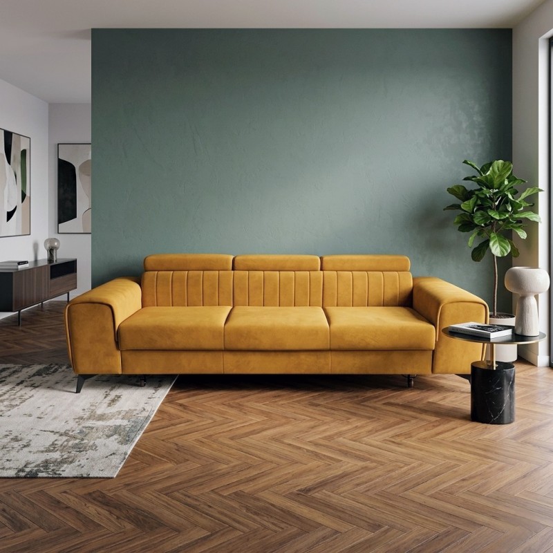 canapea extensibila CLEMENT cu tetiere reglabile