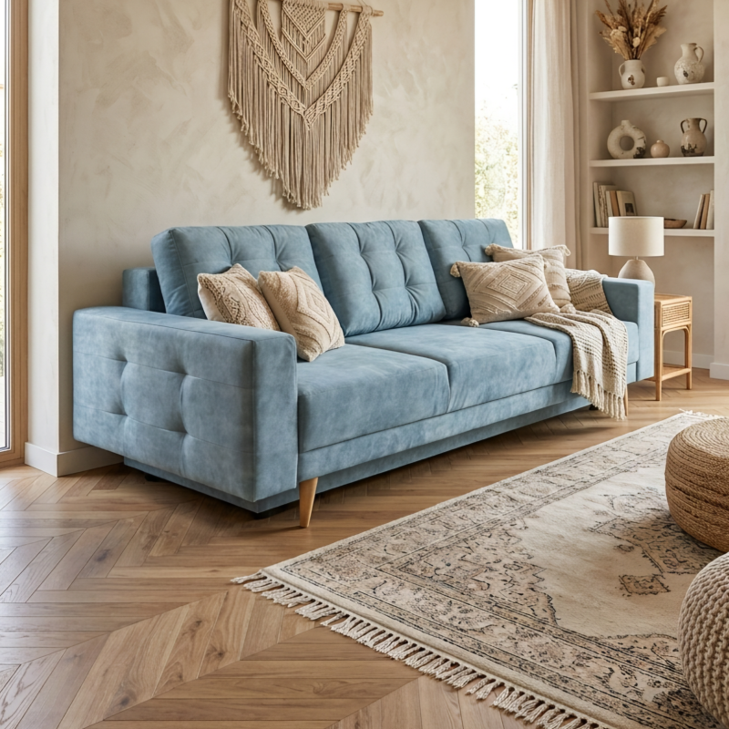 canapea extensibila PARMA cu lada de depozitare