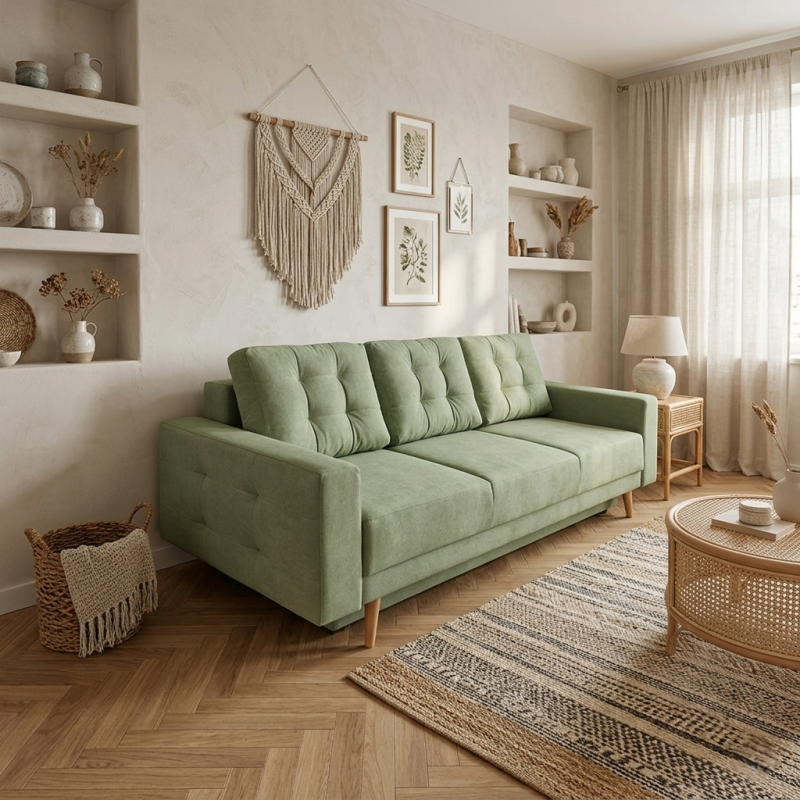 canapea extensibila PARMA cu lada de depozitare