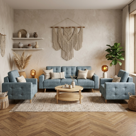 Set living PARMA – Canapea + 2 Fotolii