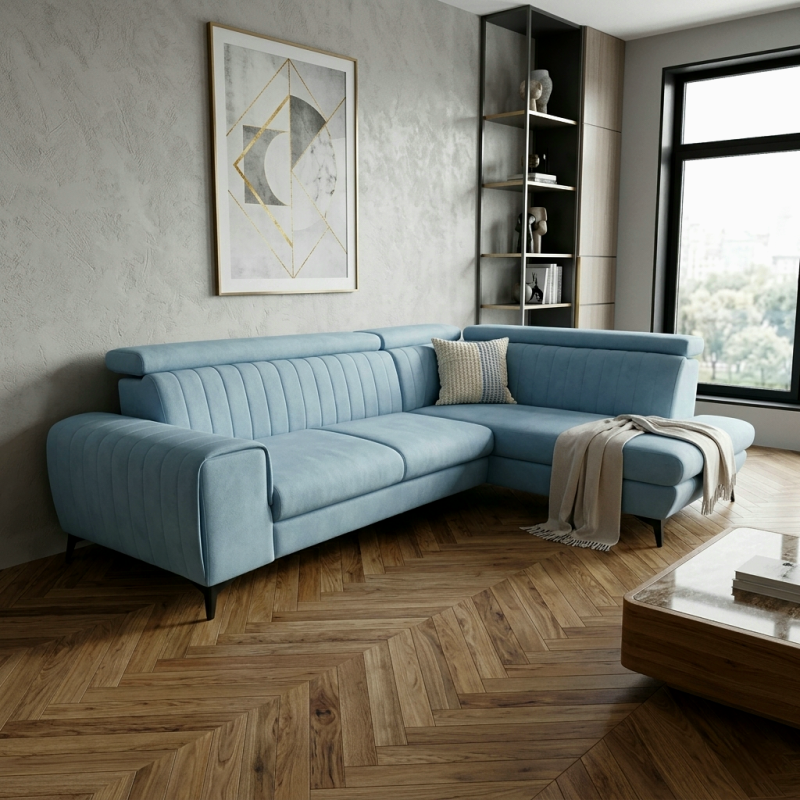 Coltar extensibil Aron cu tetiere reglabile si lada | La comanda