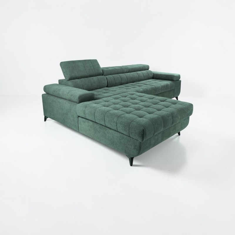 Colțar extensibil David 2 cu ladă și tetiere reglabile | La comandă