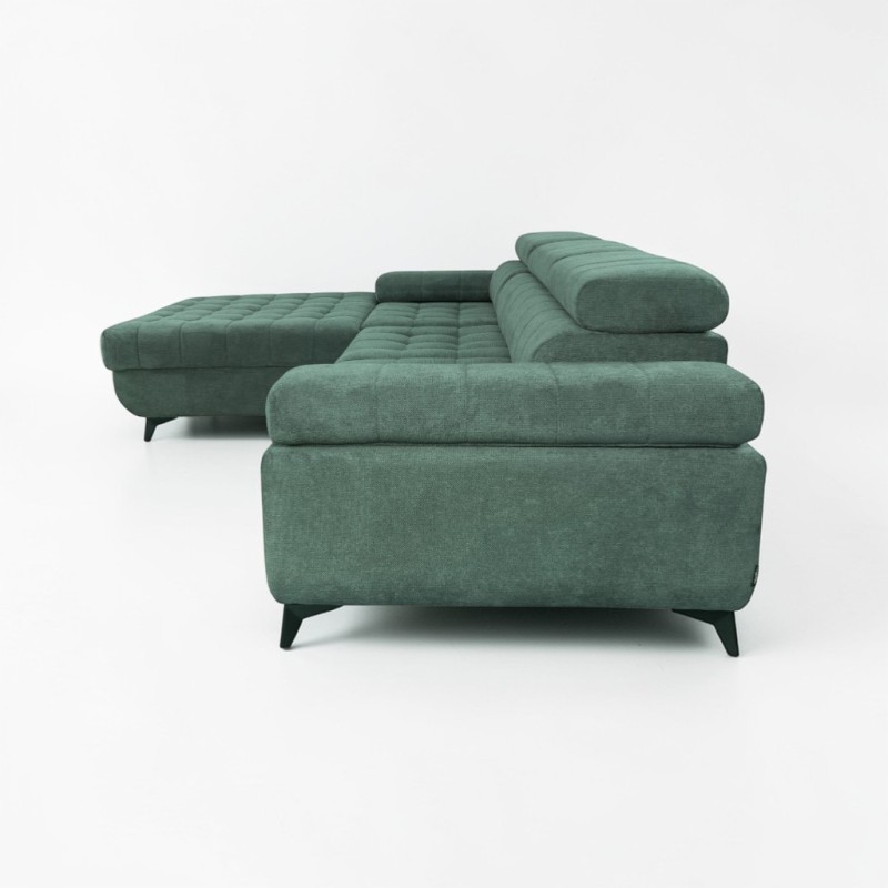 Colțar extensibil David 2 cu ladă și tetiere reglabile | La comandă