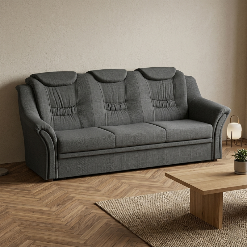 Set Canapea Extensibilă Kabir + Fotolii | Mobilier Living Clasic Elegant