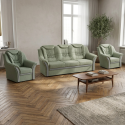 Set Canapea Extensibilă Kabir + Fotolii | Mobilier Living Clasic Elegant