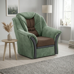 Fotoliu Kabir clasic cu spătar înalt pentru living | La comandă