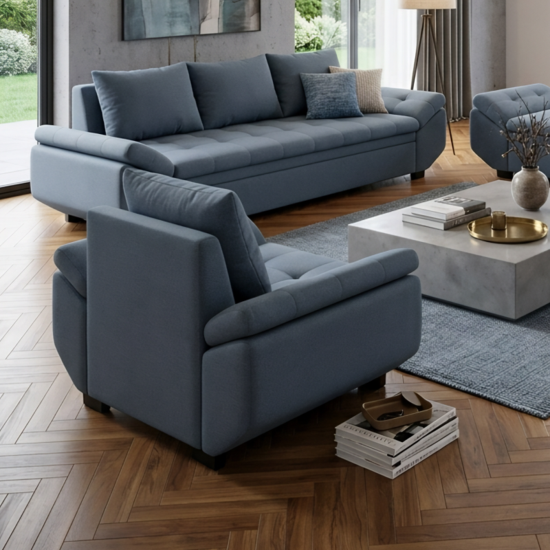 Set Canapea Extensibila ELIXIR + 2 Fotolii | Sofastil.ro