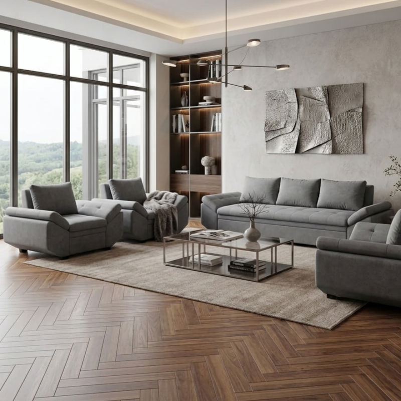 Set Canapea Extensibila ELIXIR + 2 Fotolii | Sofastil.ro