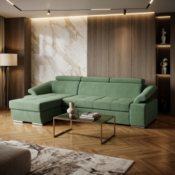 Colțar extensibil Toledo 1 cu tetiere reglabile | Confort living