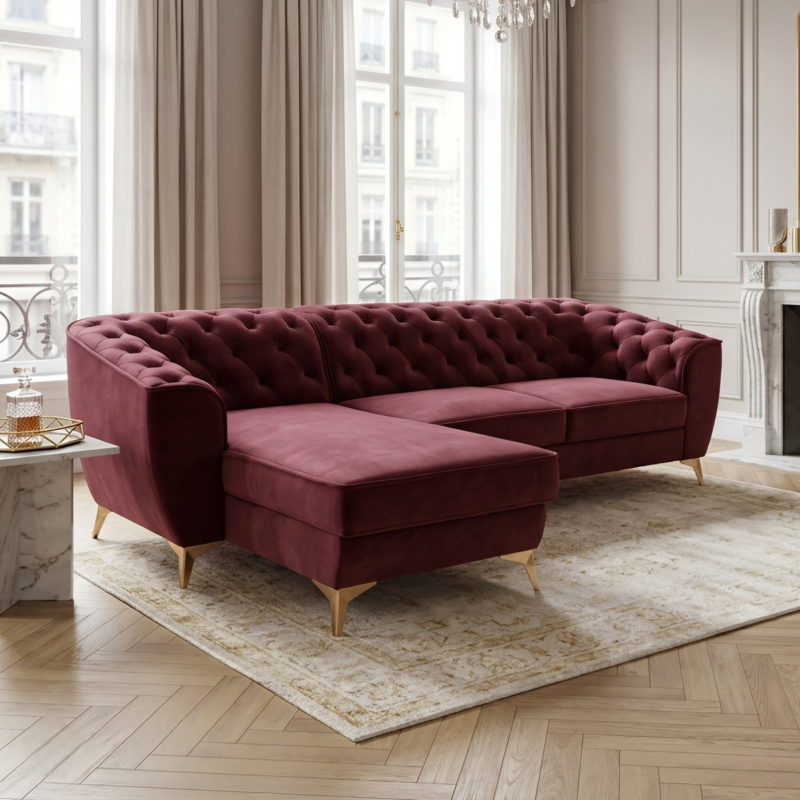 Coltar Luis 1, extensibil cu lada, 4 locuri