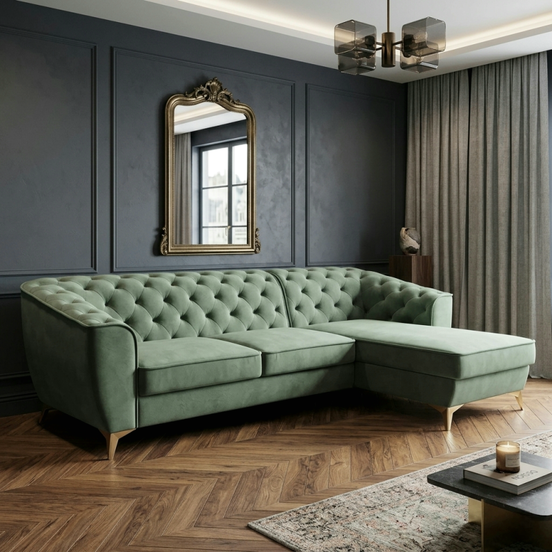 Coltar Luis 1, extensibil cu lada, 4 locuri