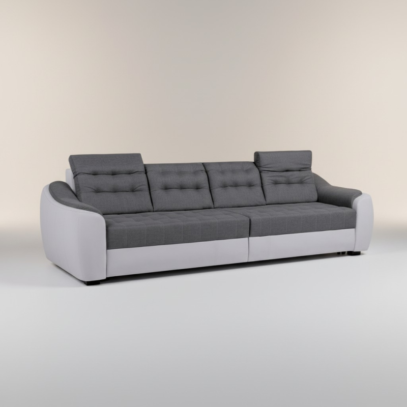 Canapea extensibilă 4 locuri Antonio cu tetiere reglabile | Living mare