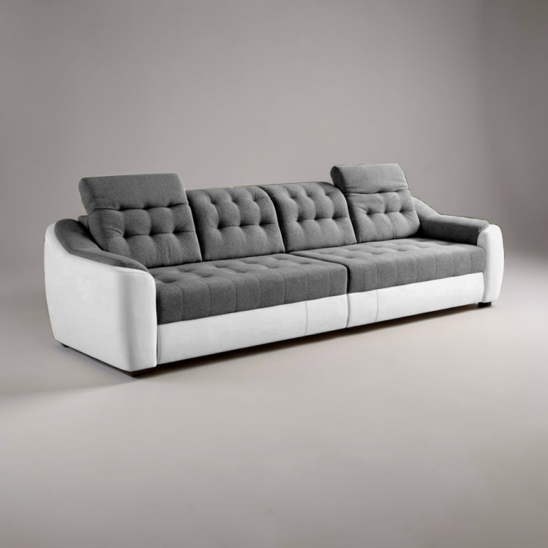 Canapea extensibilă 4 locuri Antonio cu tetiere reglabile | Living mare