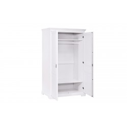 Dulap 2 usi Cleo, lemn masiv, alb