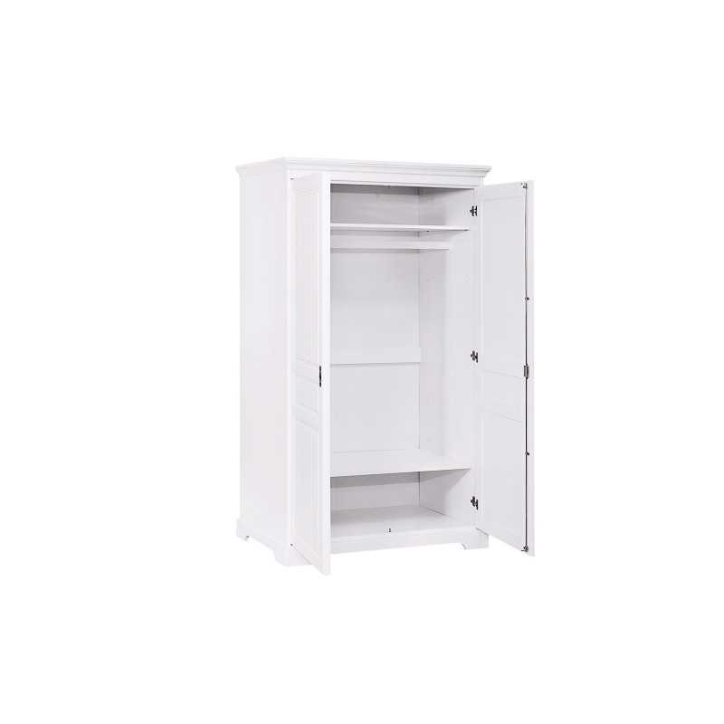 Dulap 2 usi Cleo, lemn masiv, alb