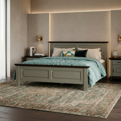 Pat SEVA lemn masiv Verde Salvie – 120–180 cm