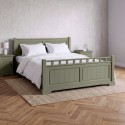 Pat lemn masiv Cleo, 140 / 160 / 180x200 cm - VERDE SALVIE