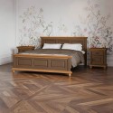 Pat Bucov 120 / 140 / 160  / 180x200 cm, lemn masiv, TERRA BROWN
