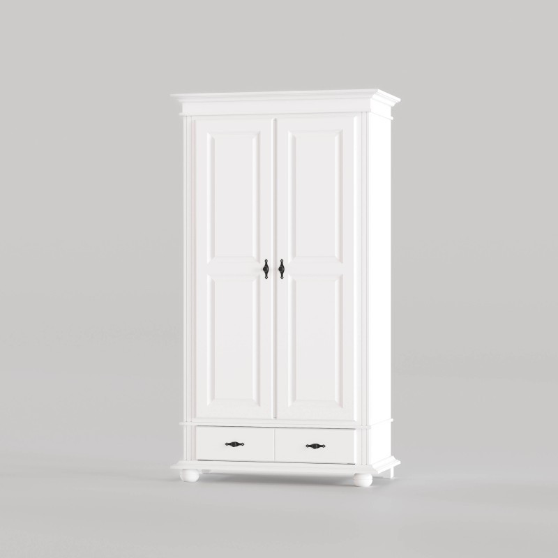 Sifonier / Dulap Lemn Masiv SEVA cu 2 Uși și 1 Sertar | Alb