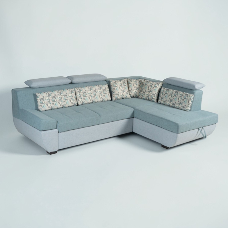 Colțar extensibil Leila la comandă – personalizabil, ladă depozitare | Sofastil