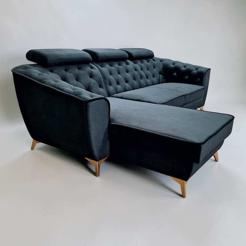 Coltar living Luis, modern, extensibil cu lada